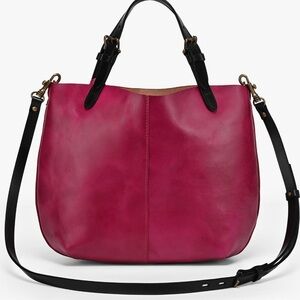 Old Trend “New Vintage” Dip Dye Mini Tote – Pink & Black NWT